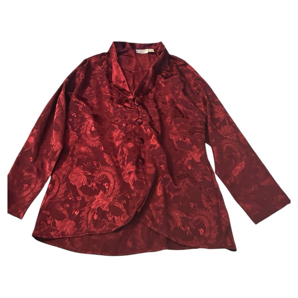 Victoria’s Secret gold label vintage maroon long sleeve top maroon burgundy